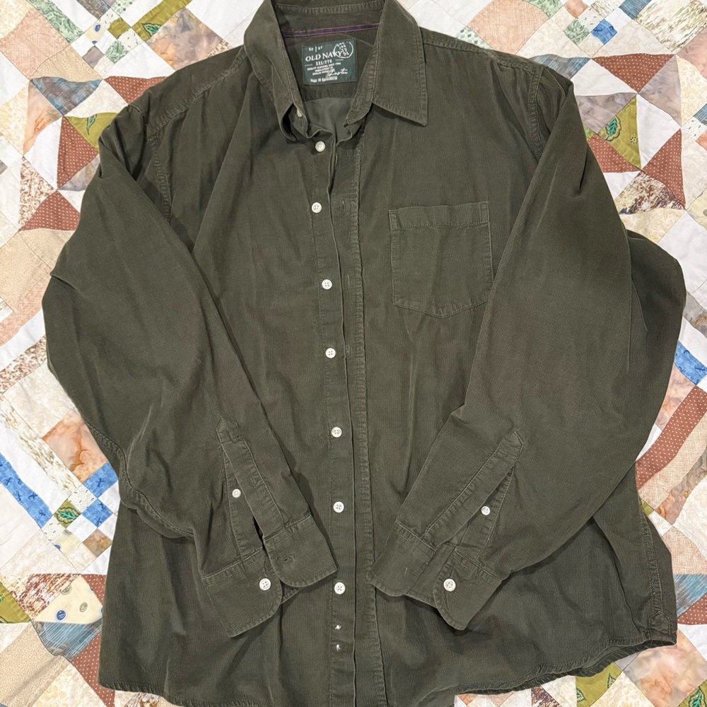 Old Navy Dark Green Men's Shirt Jacket
